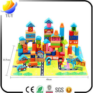 Wooden Toys Traffic Game City Building Kids Blocks