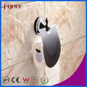 Fyeer Classic Black Bathroom Accessory Toilet Paper Roll Holder