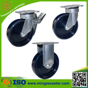 European Type Solid PU Caster Wheels