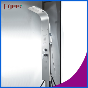 Fyeer Cheap Stainless Steel Multifunction Rainfall Shower Panel